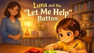 Storytime in English | Luna and the “Let Me Help” Button | Growth Mindset Kids Story