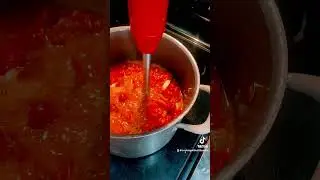 Homemade Roasted Tomato Soup with garden fresh tomatoes #recipe #cookingwithalittlespice #soup