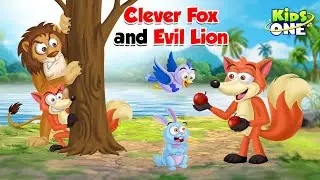 English Cartoon Stories | Clever Fox and Evil Lion Story | Moral Stories | English Fairy Tales