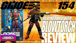 cXc G.I. Joe Classified Series #154 Flamethrower BLOWTORCH Figure Unboxing & Review