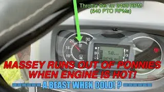 Massey 1740M Power Loss when engine is hot and under load