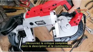 Avis sur la Wiltec Scie &agrave; ruban 1100W Support amovible Largeur Coupe 127 mm Usage mobile M&eacute;taux Bois