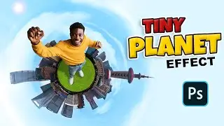 Tiny Planet Effect in photoshop | Urdu/Hindi