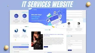Responsive IT Services Website Design Using HTML - CSS - JAVASCRIPT