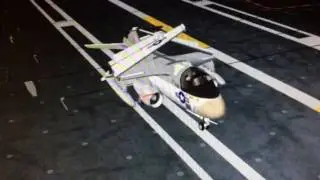 FS2002 with carrier ops add on. Landing a Viking on an aircraft carrier
