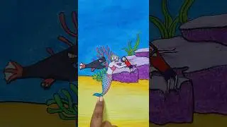 The mermaid saved the baby boy#shortsfeed #youtubeshorts #skibiditoilet #drawing #shorts
