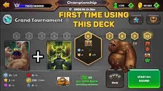 FIRST TIME Using Giant Mud Elemental Deck in MUD TOURNAMENT | Castle Crush Tournament