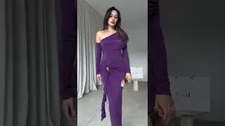 ✨&ldquo;Unstoppable Glam in Purple Dress! 💜