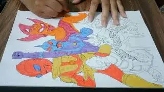 Color The Picture Of The Power Rangers Fighting To Protect The Earth 15 - Variable Circumstance