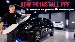 How to Install PPF on Porsche Cayenne Headlights – Pre-Cut vs. Hand-Cut Techniques