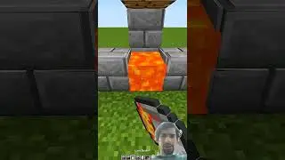 #minecraft  glass block glitch wait ..
