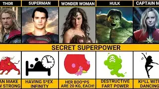 Superman vs Hulk vs Wonder Woman vs Thor vs Captain Marvel