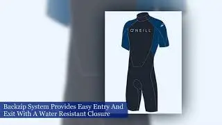 O'Neill Men's Reactor-2 2mm Back Zip Short Sleeve Spring Wetsuit