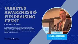 Senator David Shoebridge's Commitment to Diabetes Awareness