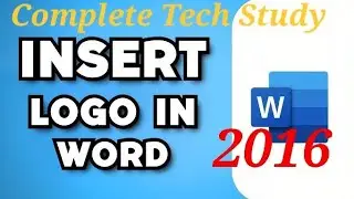 How to Insert LOGO In Ms-Word2016|Insert  LOGO In Word|How to Insert LOGO into Word Document|LOGO