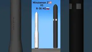 LGM Minuteman 2 Vs Russian R-36 M2 Voeveda ICBM in spaceflight simulator #sfs #icbm #viral #shorts