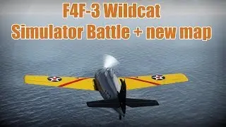 War Thunder - F4F-3 Wildcat simulator battle gameplay w/o commentary (FULLHD|60fps)