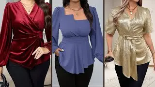 Tendencias de moda de lujo/Dise&ntilde;os de blusas modernas, elegantes y sofisticadas para mujer