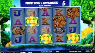 Cheshire Cat Big Bonus Trigger! 4 wild Reels!