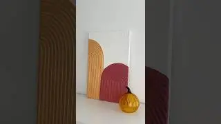 How To: DIY Fall Textred Art 🍂🍄🧸&nbsp;#sculpd #airdryclay #pottery #summer #giftideas #craft #diy