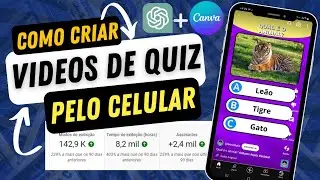 QUIZ Shorts pelo Celular! SEM PC! Canva Grátis