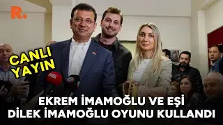 Ekrem İmamoğlu ve eşi Dilek İmamoğlu oy kullanıyor #CANLI