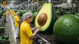 Inside a Modern Avocado  Juice Factory | From Fresh Avocado to Bottled Juice (Full Process)