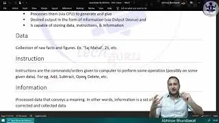 JNP1C1P5 What is a Program Definition, Data, Instruction, Information, Software, Generations of Prog