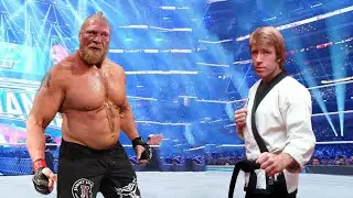 FULL SEGMENT - WWE 2025 Brock Lesnar vs Chuck Norris