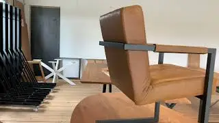 Lederstuhl mit Armlehne BL178ES [STEELWOOD INTERIOR]