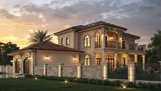 Elegant Modern Colonial🌵🪴 Luxury Villa🌳 Exterior For Sale 🌊🏡