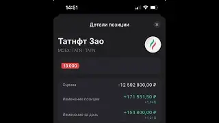 Татнефть шорт на 12млн.  +170к. Закрываю по встречной заявке!!!