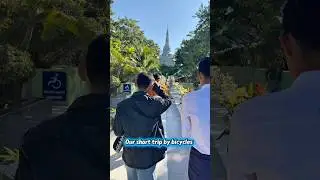 Our short trip by bicycles #sagaing #myanmar #travelvlog #universitylife #capcut #friendship