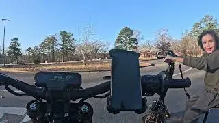 First ride in the e-bike with my friend 