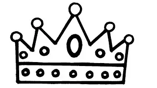 👑how to draw beautiful princess crown drawing easy crown colour painting step bystep cute crown draw
