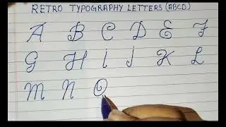 Cursive Writing || Capital Letters || Beginners 🔰 Retro Typography Letters 🔡