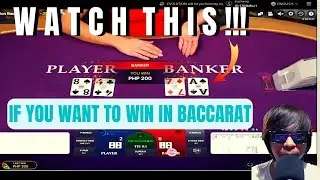 Ganito lang KADALI para MANALO sa ONLINE BACCARAT CASINO GAME - Choose a TABLE with GOOD PATTERN