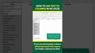 How To Use Text To Columns | Excel Tips & Tricks #shorts #ytshorts #exceltips #advancedexcel #course