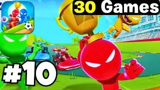 Stickman Party - Part 10 - 30 Mini Games | Gameplay Walkthrough | [iOS , Android]