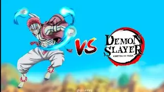 Akaza 🆚 Demon slayer all characters || @Qsayvs #anime #demonslayer #akaza 