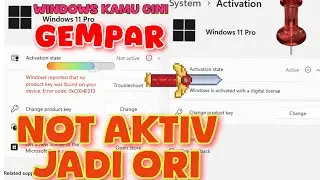 Cara Aktivasi Windows 11 10 Pro Home Single Language Permanen di leptop komputer kalian #windows #pc