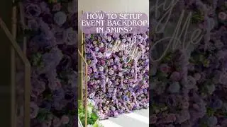 2025 Perfect Backdrop for every Wedding & Event Planner! Setup & Repack in 3mins! Save 90% of times!