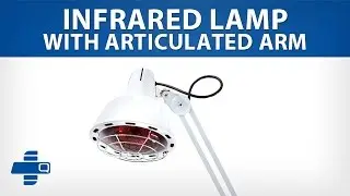 Infrared Lamp with articulated arm and wheels