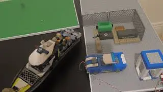 Car crashes into boat - Lego Play 
