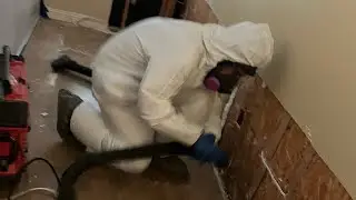 Burst pipe leaves this home completely damaged! #construction #drywall #milwaukee