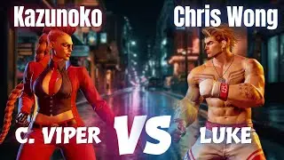 SF6 🔥 Kazunoko (#6 Ranked C. Viper) vs Chris Wong (#10 Ranked Luke) 🔥 Street Fighter 6 High-Level