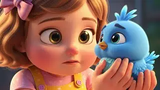 Lila & The Little Blue Bird 🐦✨ | Cute 3D Kids Story with a Sweet Moral | Kids Bedtime Story
