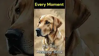 Capture Every Precious Moment -  Golden Lab Dog Memory Journal #doglove