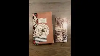 Ephemera Holder and Trifold show and tell / Christmas presents for 2 friends