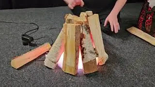 LED camp fire simulation